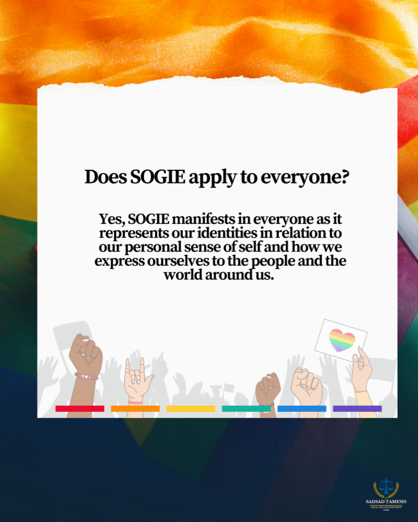 Does SOGIE apply to everyone?