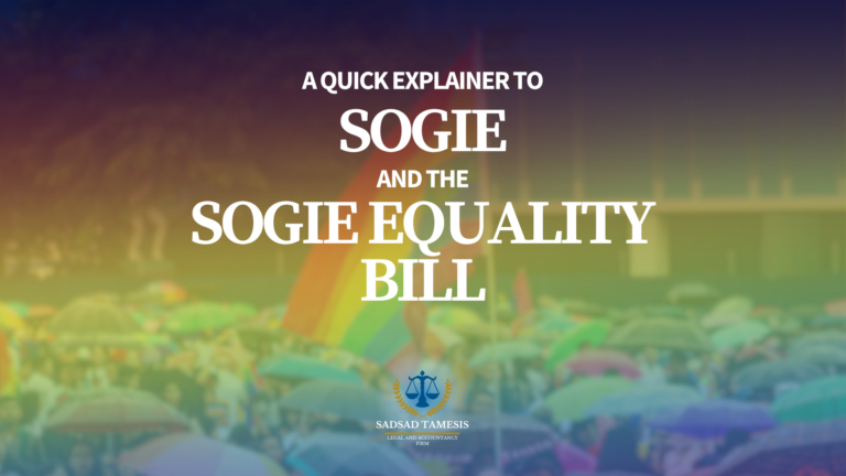 A Quick Explainer to SOGIE and the SOGIE Equality Bill