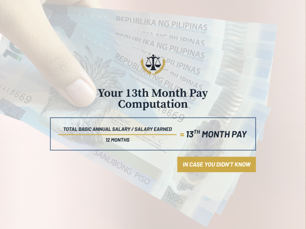 What You Need to Know about 13th Month Pay in the Philippines. PHOTO: Virtual Mrs Q and STLAF/CANVA