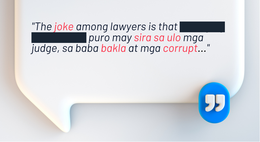 Are derogatory remarks made in a private Facebook setting a violation of Code of Professional Responsibility? | PHOTO: Tanzim Graphic Zone's & PMLM/CANVA